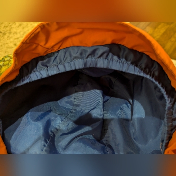 THE NORTH FACE HyVent Boys Rain Jacket Windbreaker Orange Hood Size Larg… - Picture 15 of 16